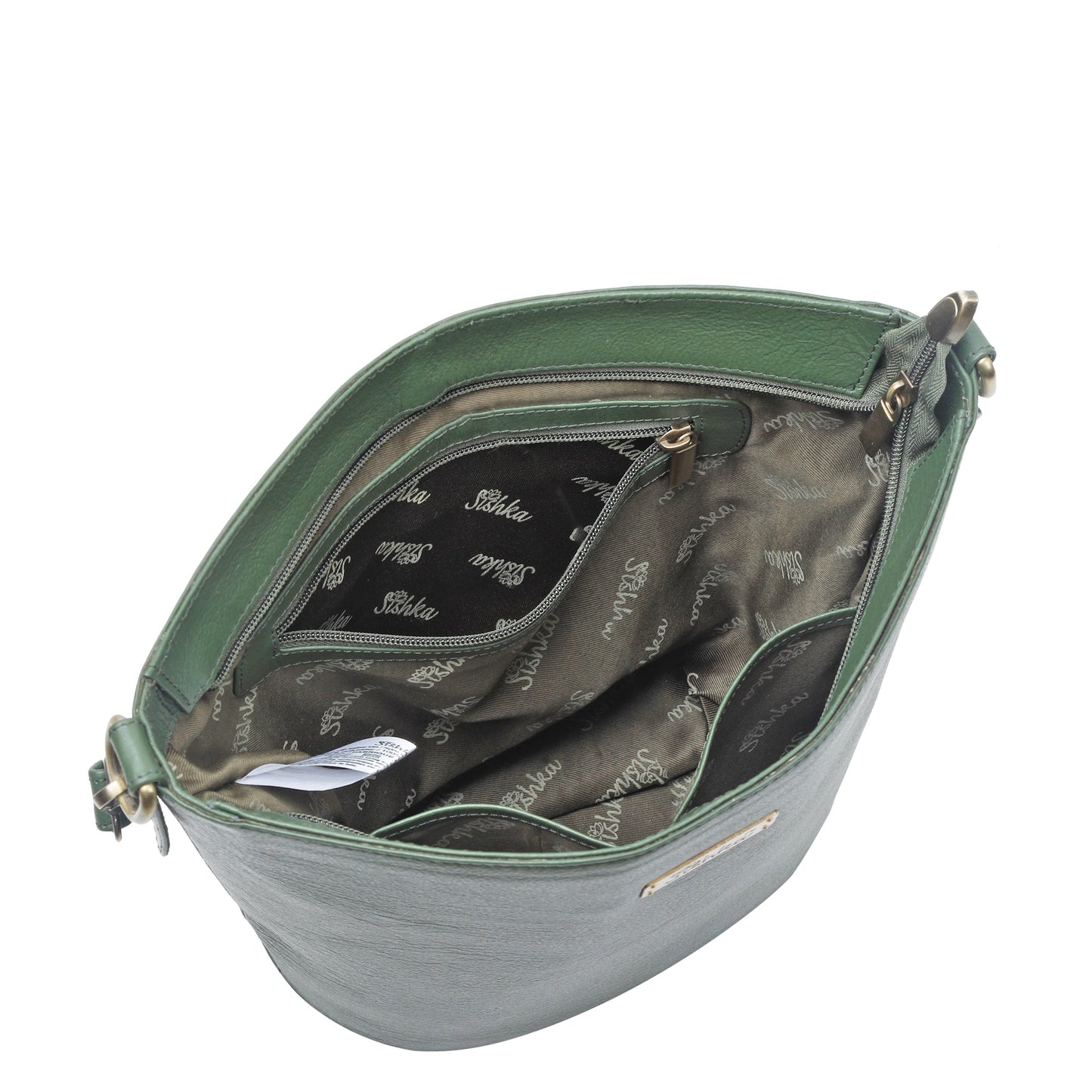 Wholesale Olive Genuine Leather Bucket Hobo Crossbody Bag for Women – Trendy Tote Shoulder Purse