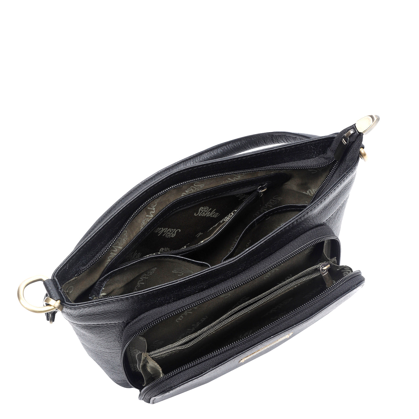 Black Genuine Leather Shoulder handbag Wholesale for Women – Tote with Front Pocket