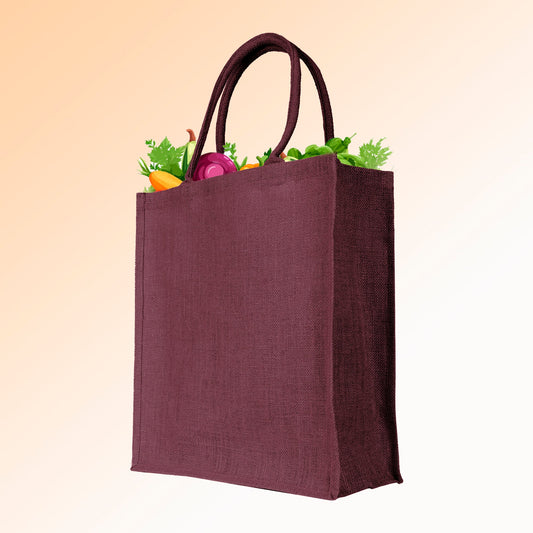 Wholesale Jute Shopping Bags – Colourful Reusable Burlap Totes for Gifting, Promotions & Daily Use (Pack of 4)