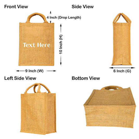 Jute Wholesale Burlap Tote Bags – Reusable, Sturdy & Eco-Friendly Totes for Shopping, Events, Gifting (Set of 8)