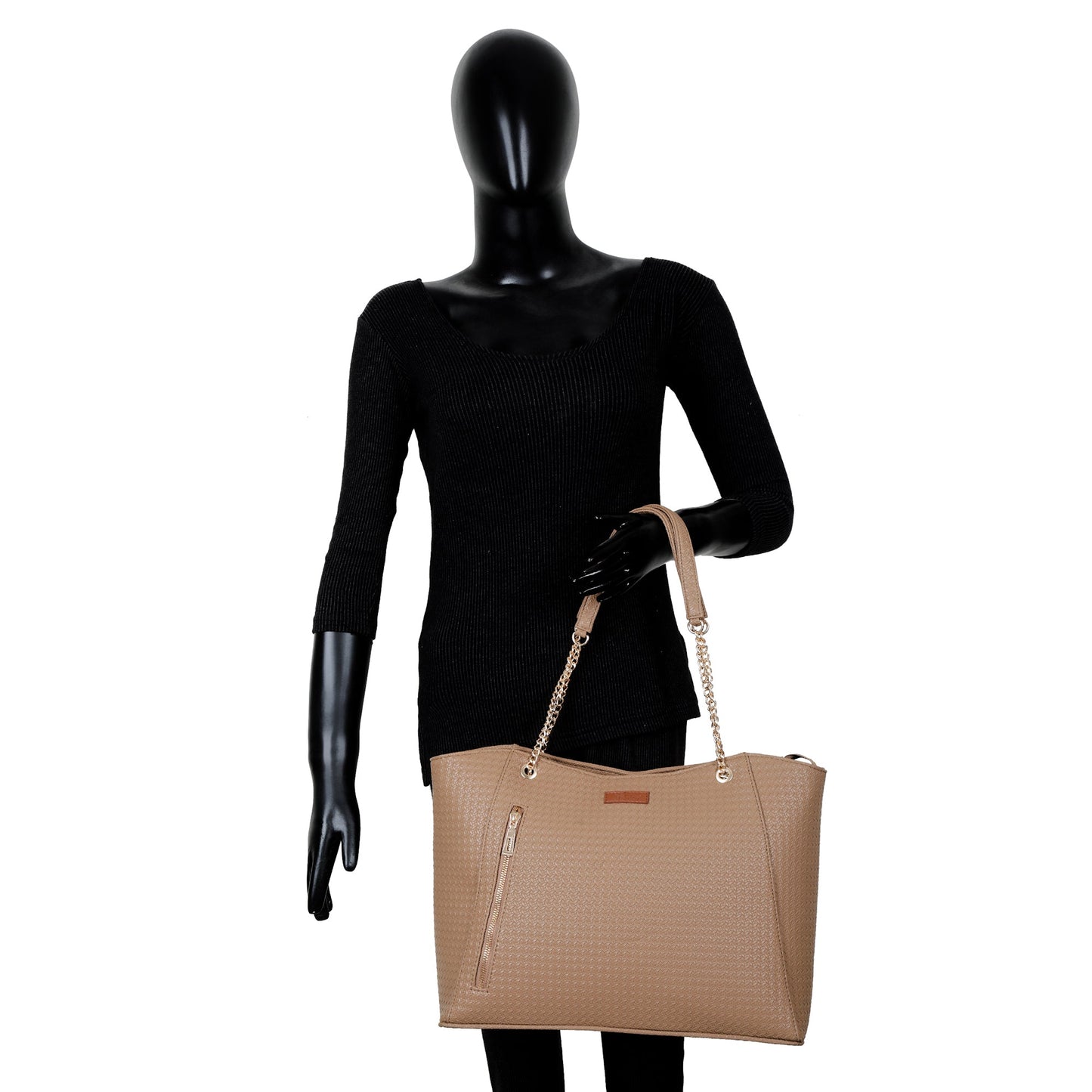Taupe Vegan Leather Satchel Bag – Women’s Tote & Wholesale Shoulder Bag for Work & Daily Use