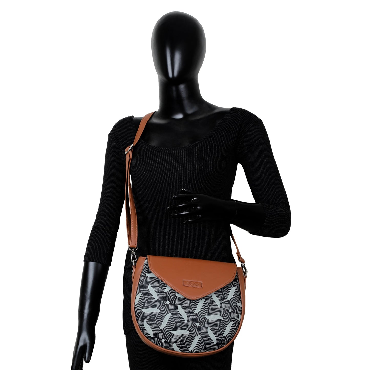 Women’s Olive Crossbody Bags with Vegan Leather Trim – Wholesale