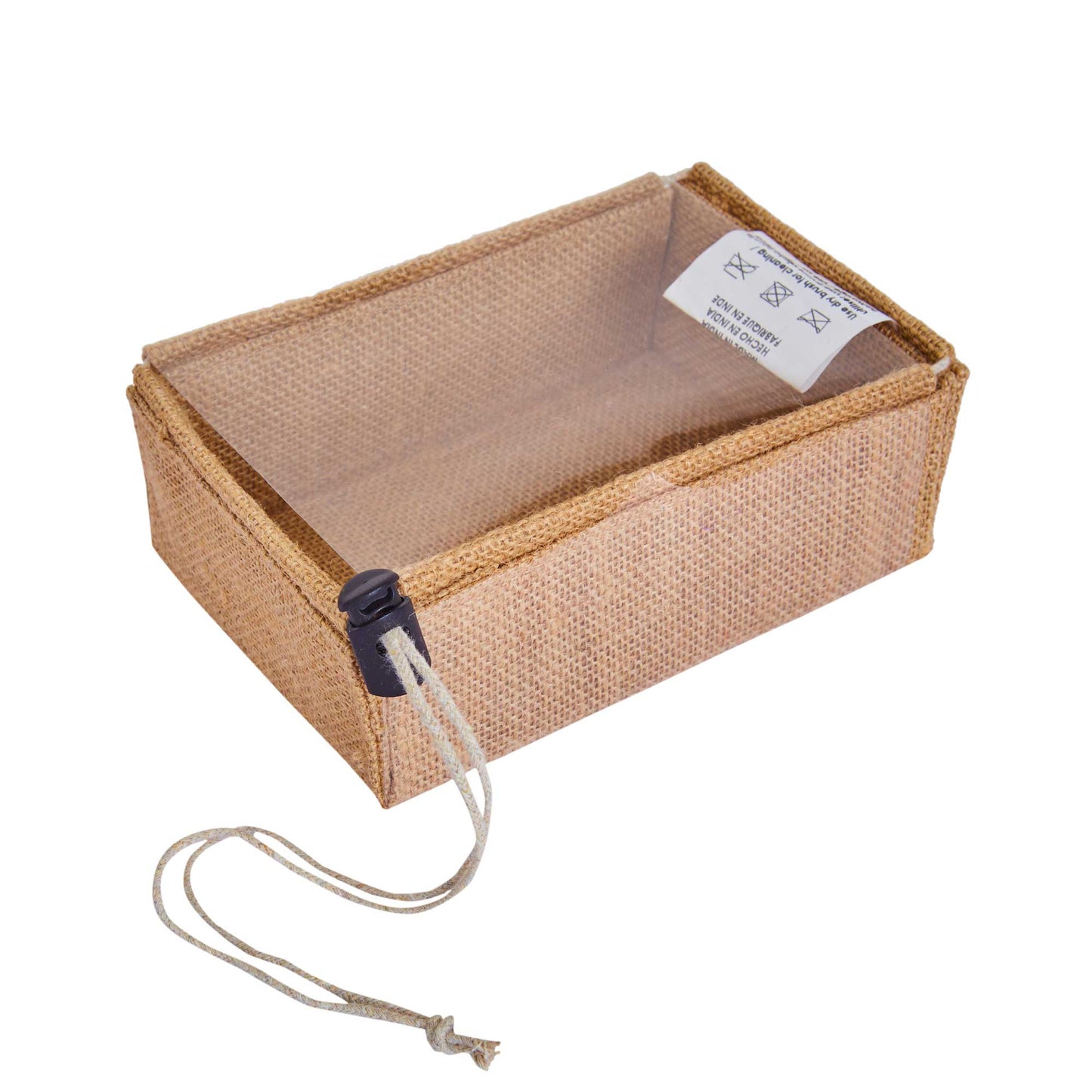 Wholesale Eco-Friendly Natural Burlap Jute Gift Bags with PVC Window for Jewelry Gifts & Events