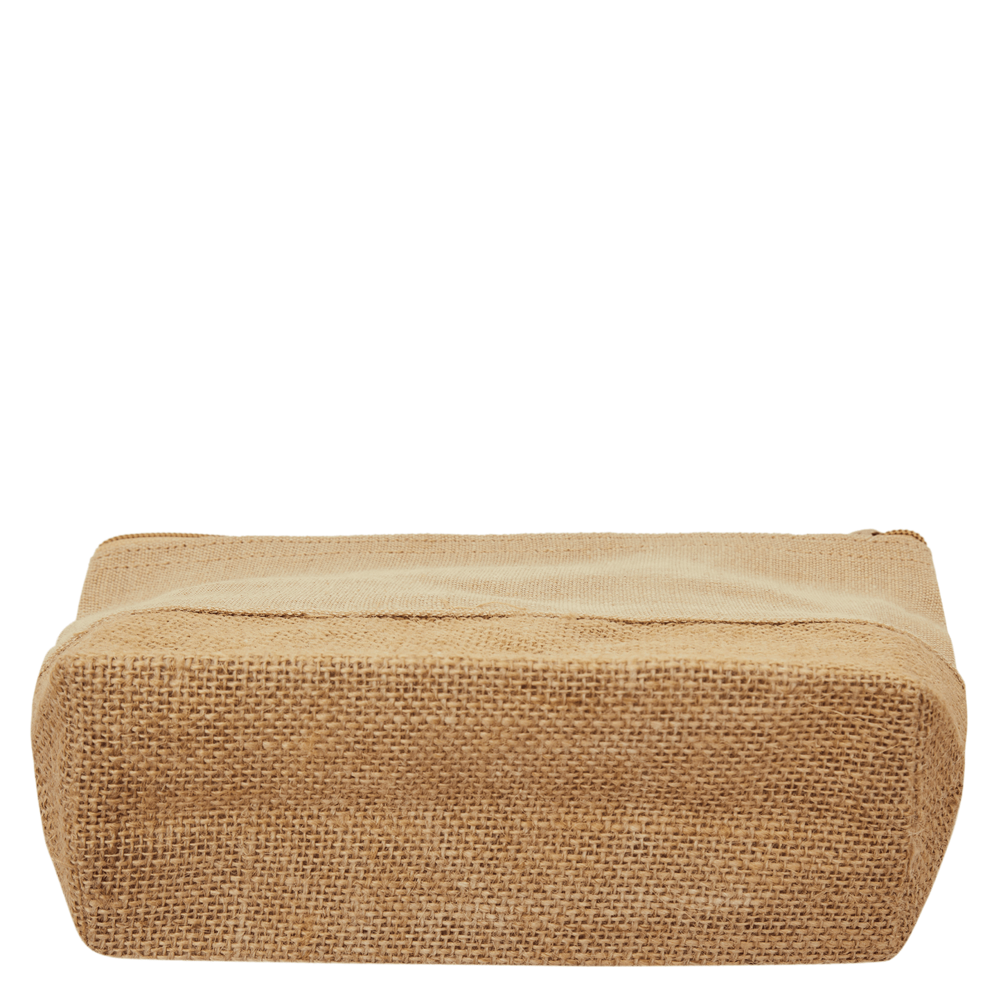 Multipurpose Eco Burlap Wristlet Zipper Pouch for Women Wholesale Supply