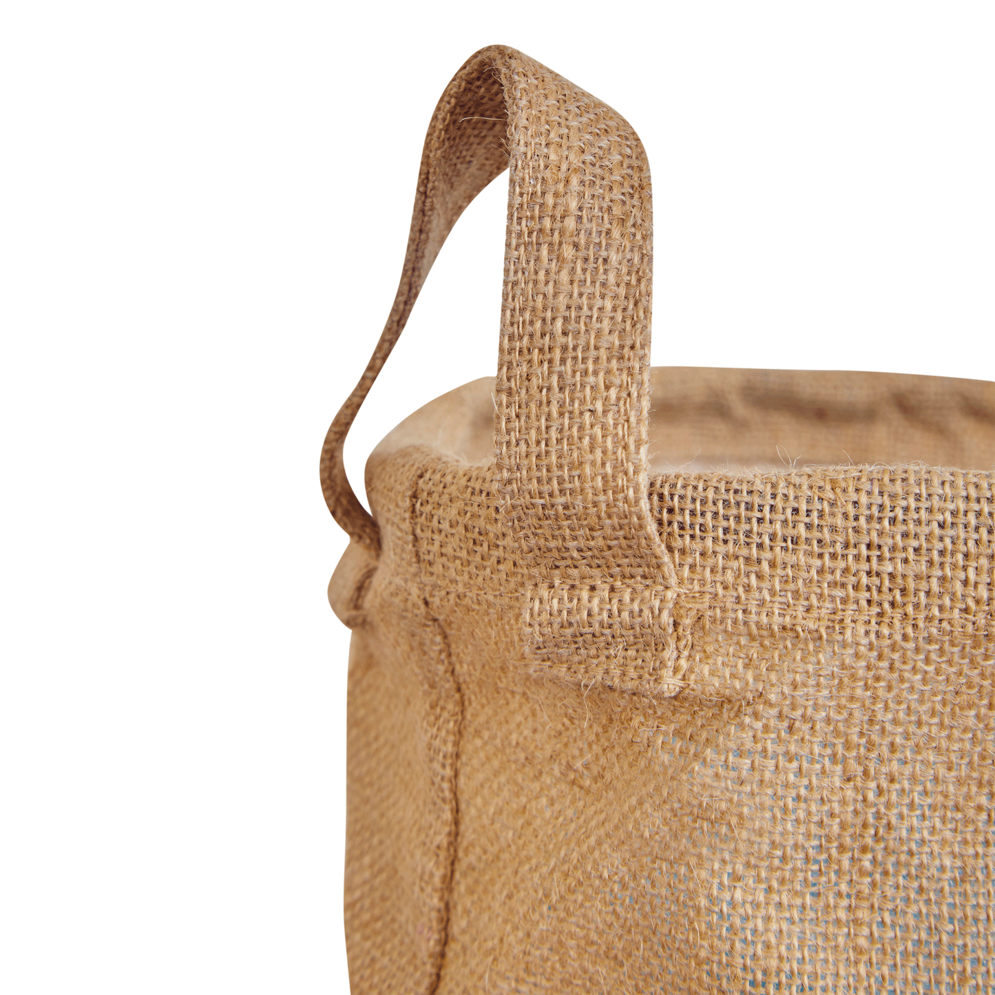 Wholesale Ecofriendly Natural Burlap Jute Laundry Basket (Packs of 8)