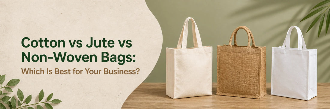 Cotton vs Jute vs Non-Woven Bags: Which Is Best for Your Business?
