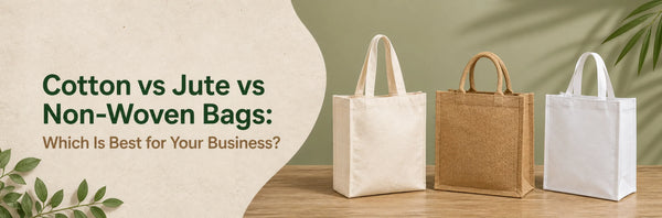 Cotton vs Jute vs Non-Woven Bags: Which Is Best for Your Business?