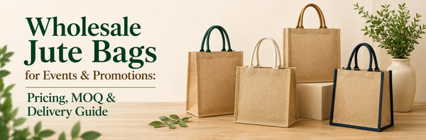 Wholesale Jute Bags for Events & Promotions: Pricing, MOQ & Delivery Guide