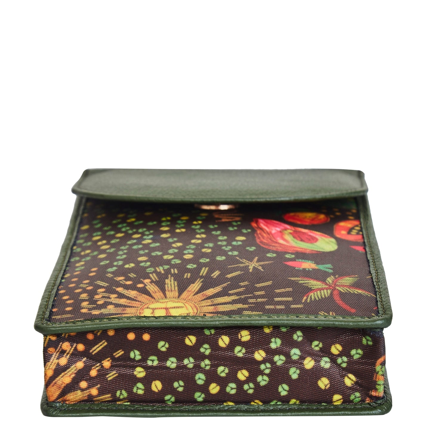 Wholesale Women's Coastal Crossbody Phone Wallet - Fabric with Leather Trim