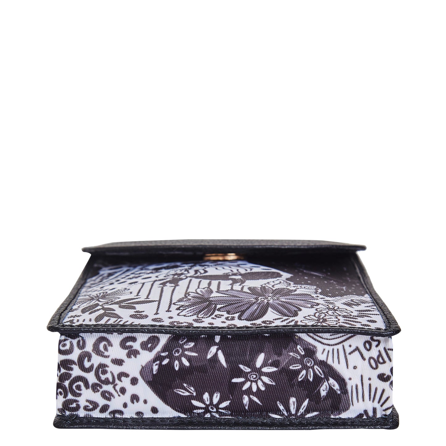 Wholesale Women Crossbody Phone Wallet - Fabric with Leather Trim