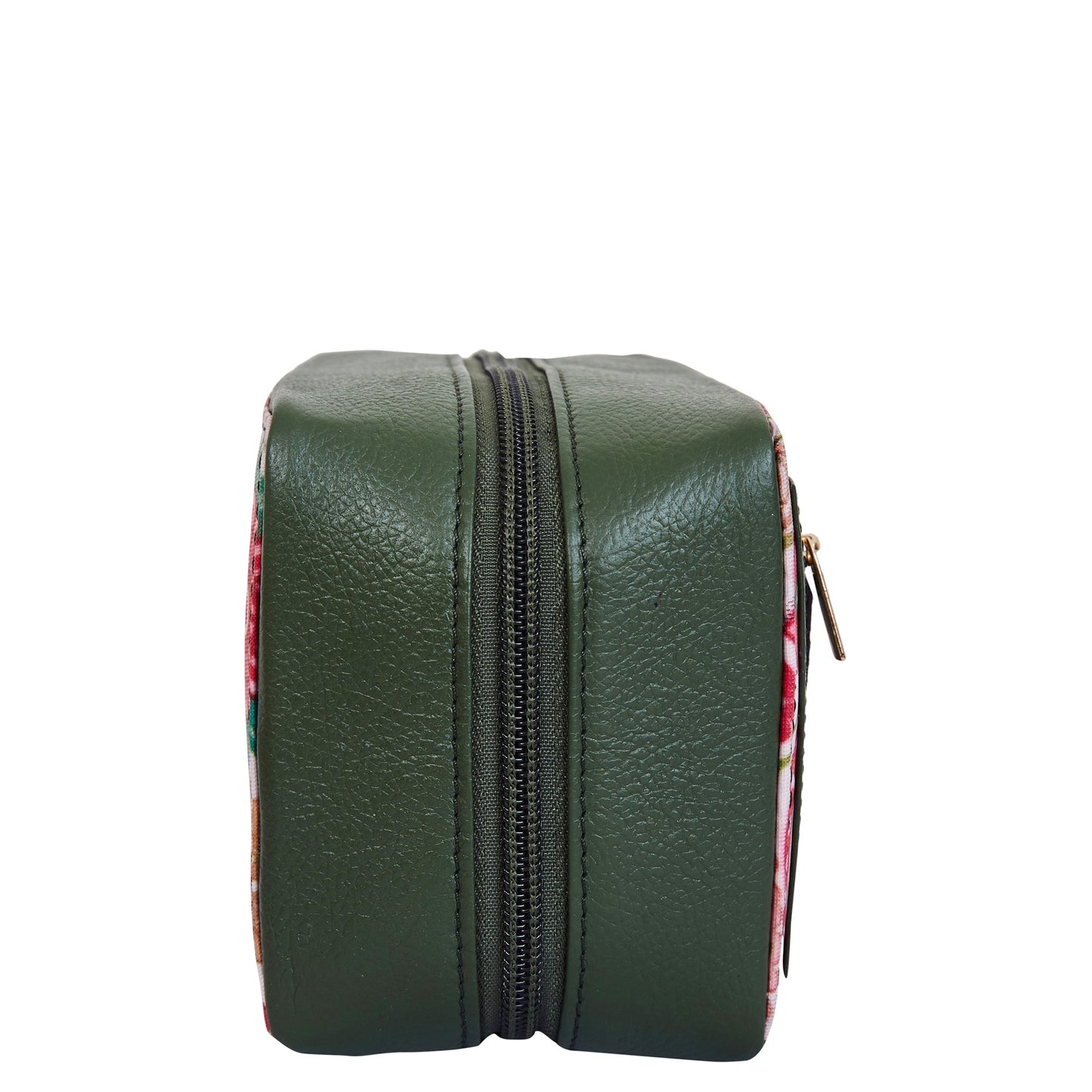 Wholesale Paisley Travel Jewelry Organizer - Fabric with Leather Trim for Women