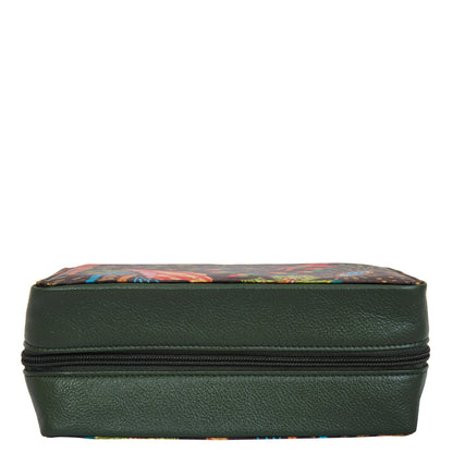 Women Wholesale Coastal Jewelry Organizer - Fabric with Leather Trim Style