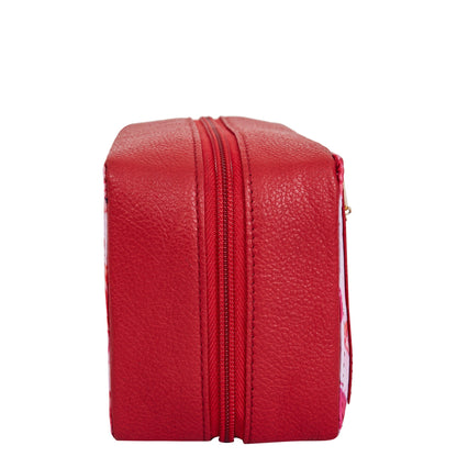 Wholesale Women Butterfly Jewelry Organizer Bag - Fabric with Leather Trim Style