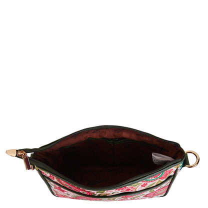 Wholesale Paisley East West Hobo Bag - Fabric with Leather Trim for Women