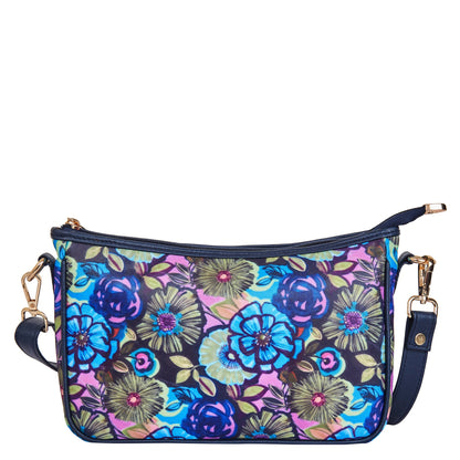 Wholesale Floral Hobo Bag Strap -Fabric with Leather Trim for Women