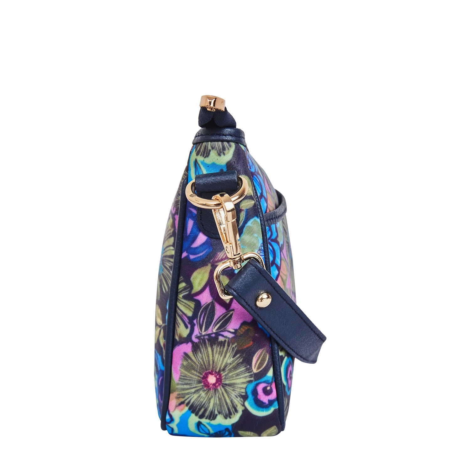 Wholesale Floral Hobo Bag Strap -Fabric with Leather Trim for Women
