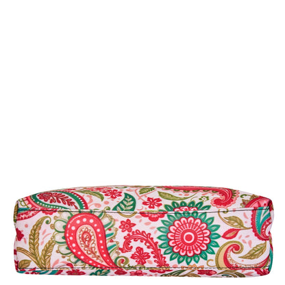 Wholesale Crossbody Bag Fabric with Leather Trim and Paisley Print for Women
