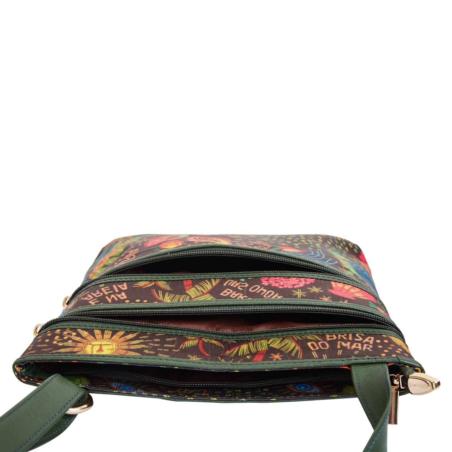 Women's Wholesale Coastal Crossbody Bag -Fabric with Leather Trim Style