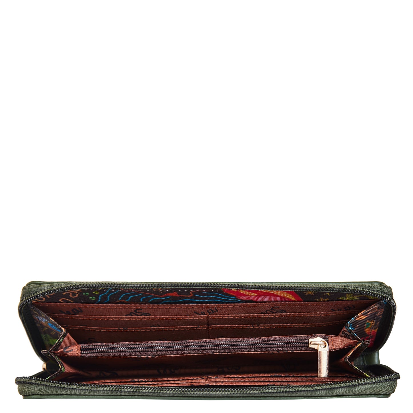 Wholesale Women Coastal Wristlet Wallet - Fabric with Leather Trim