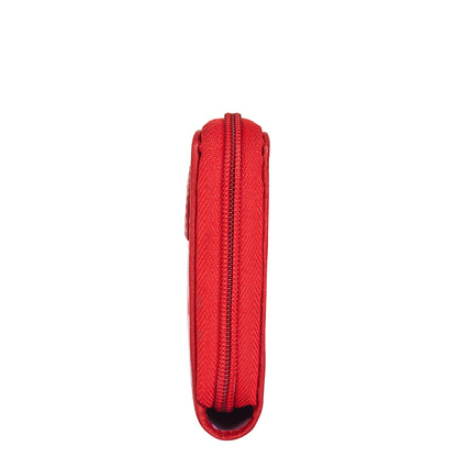 Wholesale Women Butterfly Wristlet Wallet - Fabric with Leather Trim