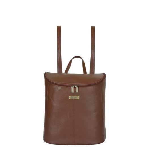 Wholesale Women's Brown Genuine Leather Backpack Purse – Designer Shoulder Bag