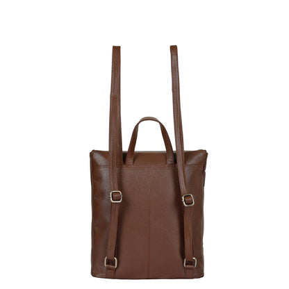 Wholesale Women's Brown Genuine Leather Backpack Purse – Designer Shoulder Bag