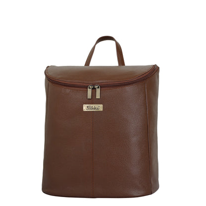 Wholesale Women's Brown Genuine Leather Backpack Purse – Designer Shoulder Bag