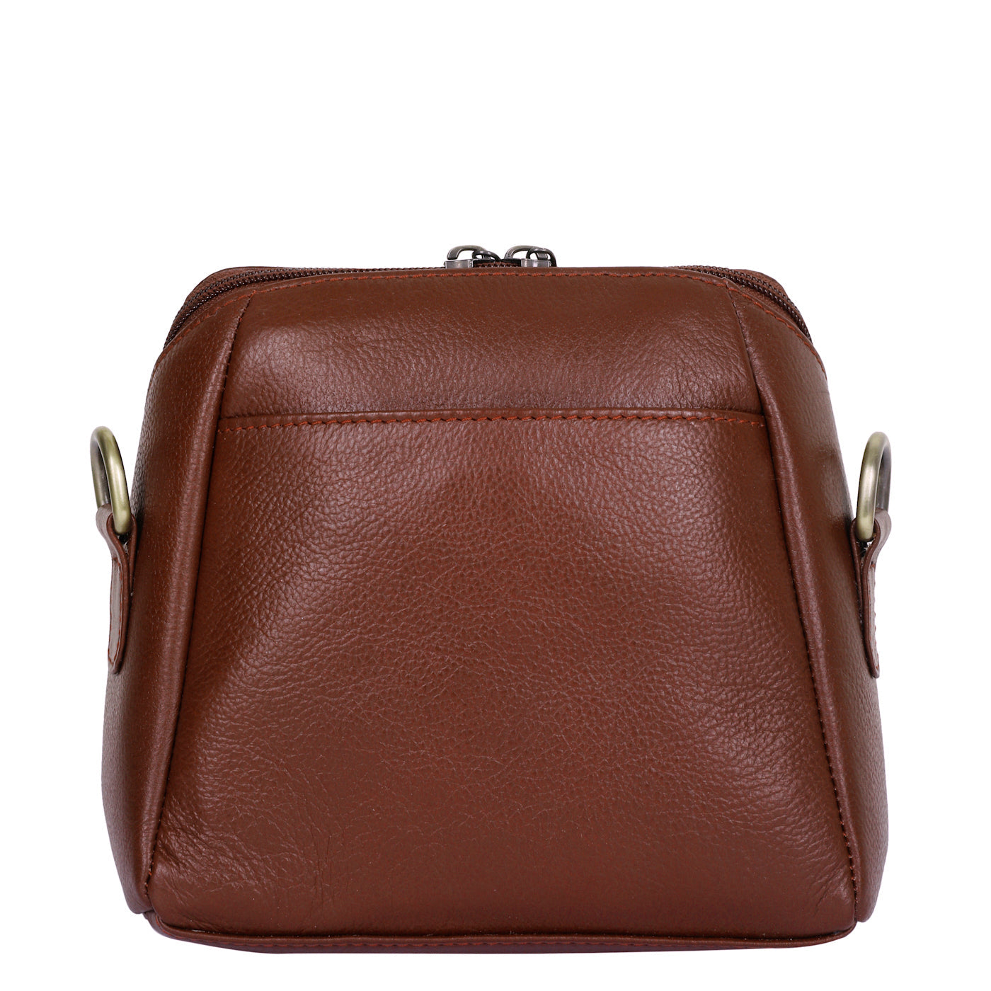 Wholesale Women's Brown Genuine Leather Crossbody Sling Bag
