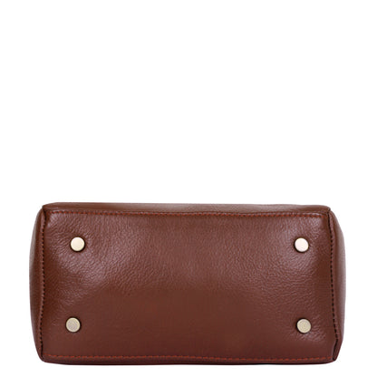 Wholesale Women's Brown Genuine Leather Crossbody Sling Bag
