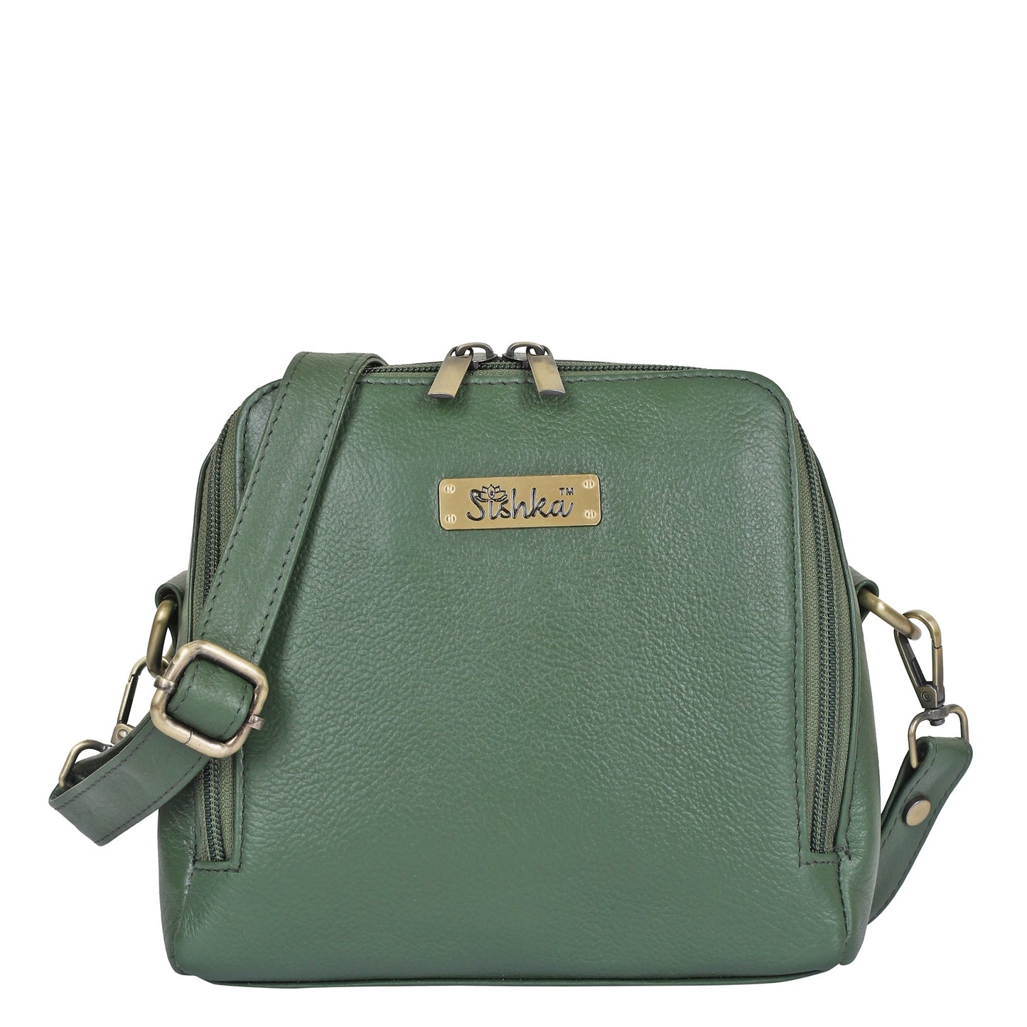 Wholesale Women's Olive Genuine Leather Crossbody Bag Style – Premium Shoulder Bag