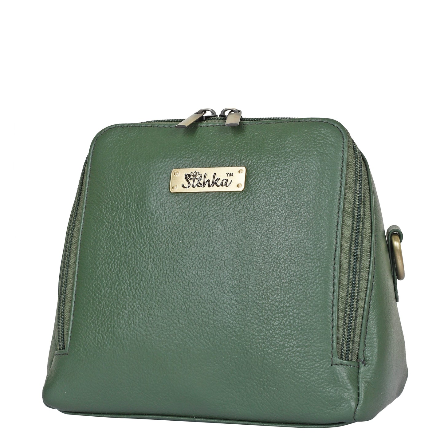 Wholesale Women's Olive Genuine Leather Crossbody Bag Style – Premium Shoulder Bag