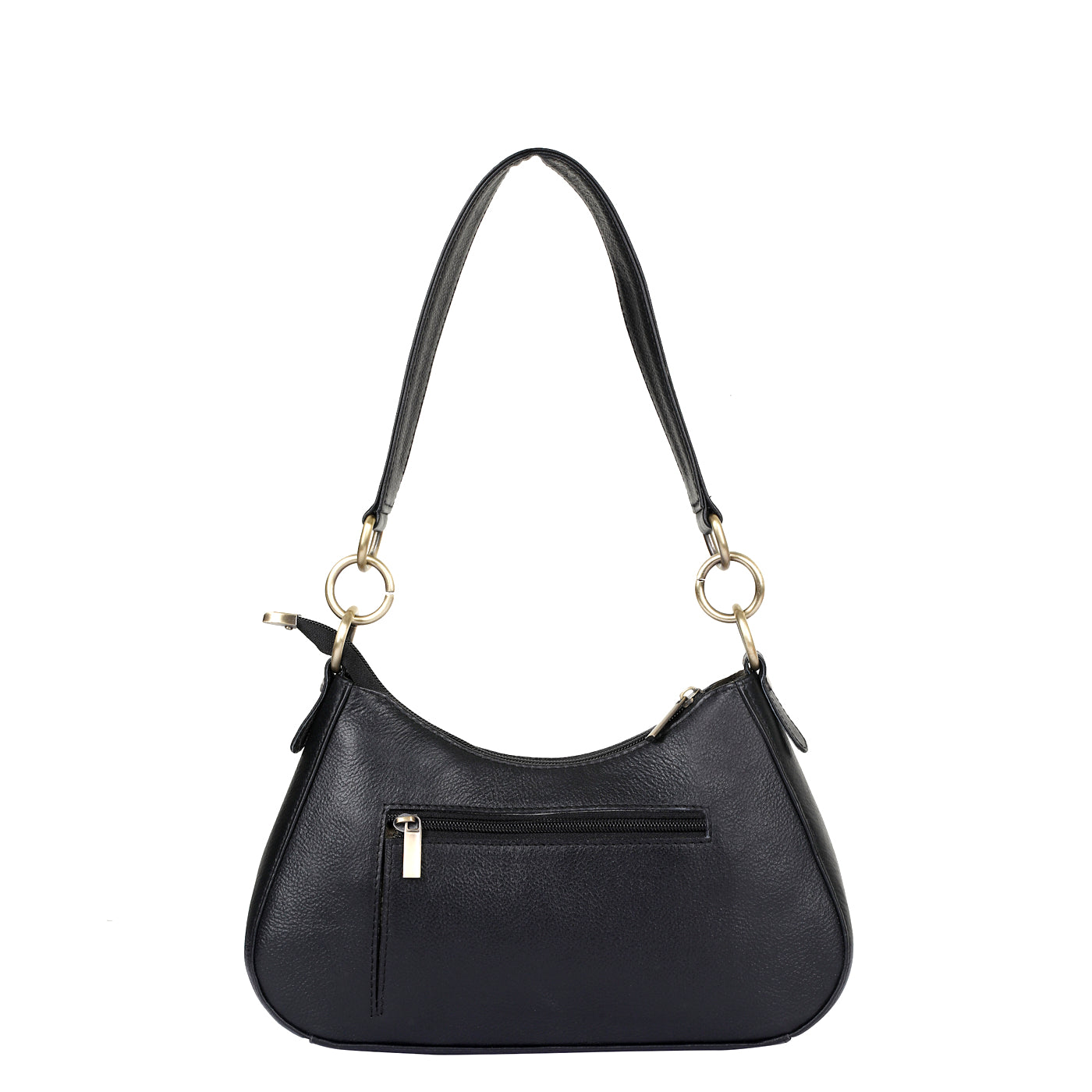 Black Genuine Leather Half Moon Shoulder Bag Wholesale for Women – Tote Purse