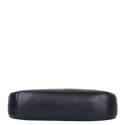 Black Genuine Leather Half Moon Shoulder Bag Wholesale for Women – Tote Purse