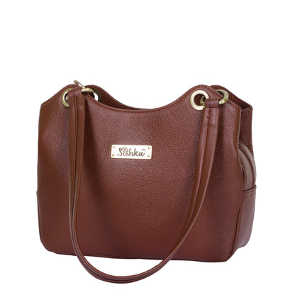 Brown Genuine Leather Shoulder Bag Wholesale for Women – Tote Purse & Handbag