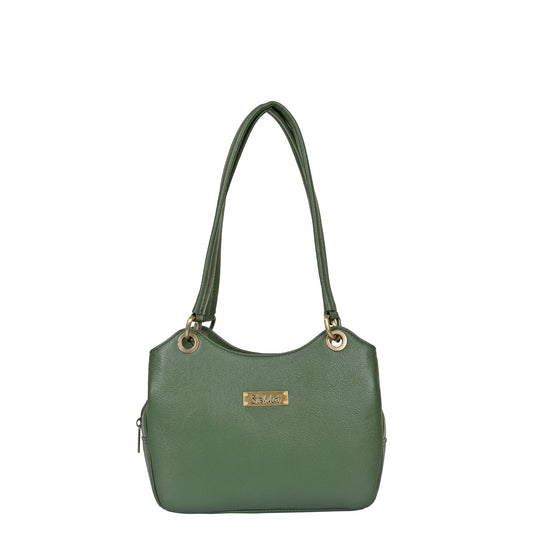 Olive Genuine Leather Shoulder Bag Wholesale for Women – Designer Tote Handbag
