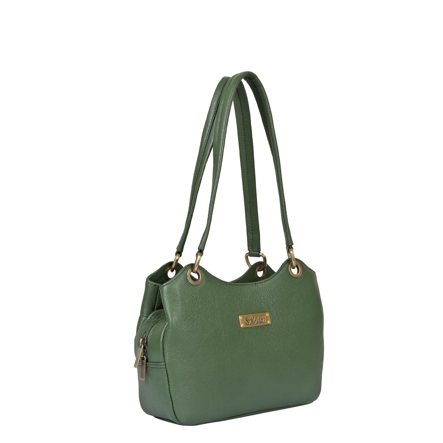 Olive Genuine Leather Shoulder Bag Wholesale for Women – Designer Tote Handbag