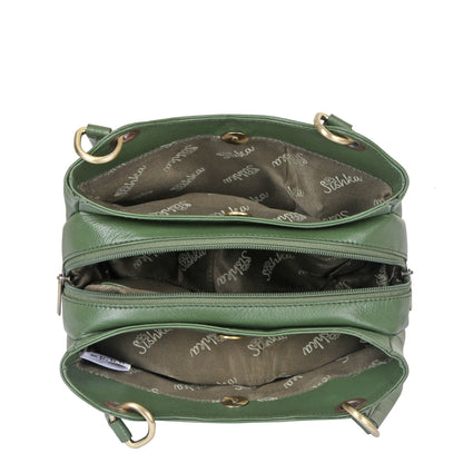 Olive Genuine Leather Shoulder Bag Wholesale for Women – Designer Tote Handbag