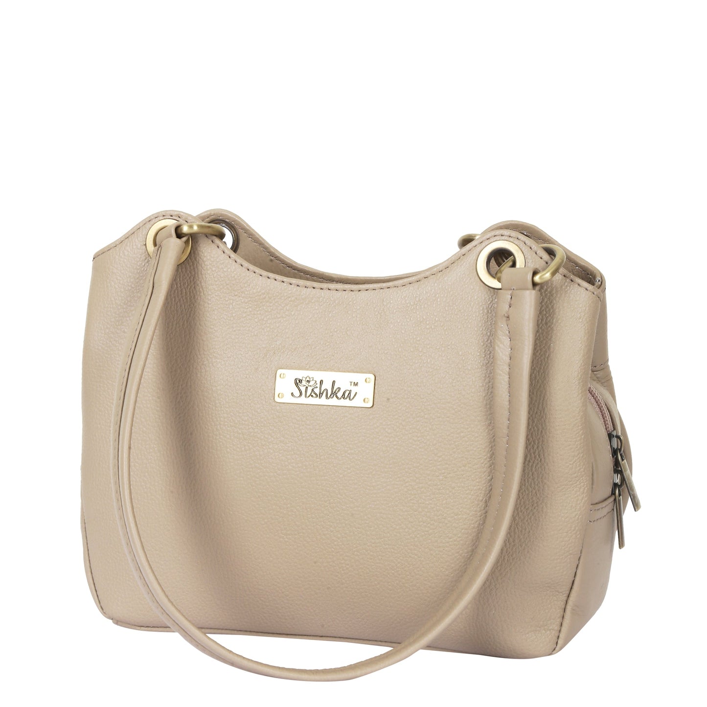 Taupe Genuine Leather Shoulder Bag Wholesale for Women | Work, Everyday Use