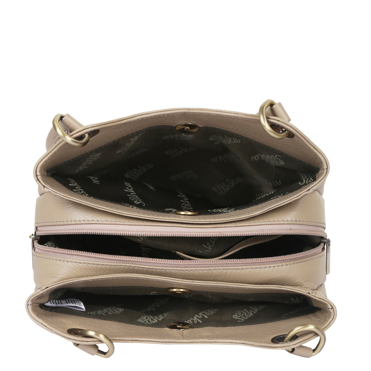 Taupe Genuine Leather Shoulder Bag Wholesale for Women | Work, Everyday Use