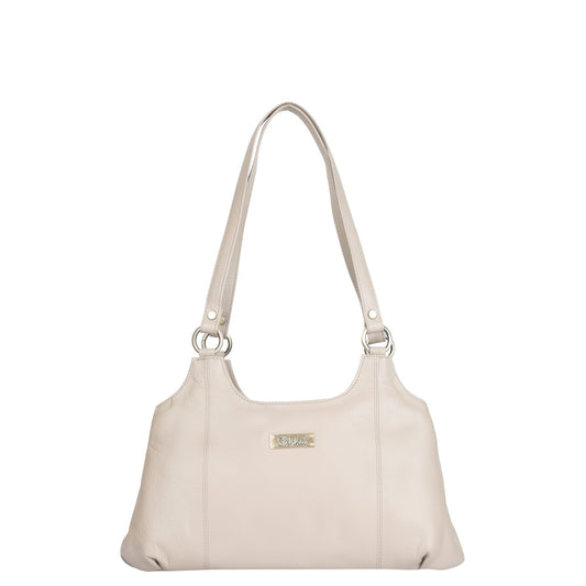 Taupe Genuine Leather Satchel Shoulder Bag Wholesale for Women – Handbag for Work, Travel & Daily Use