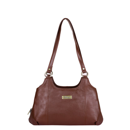 Wholesale Brown Genuine Leather Satchel Shoulder Bag For Women | Daily Use, Travel, Trips