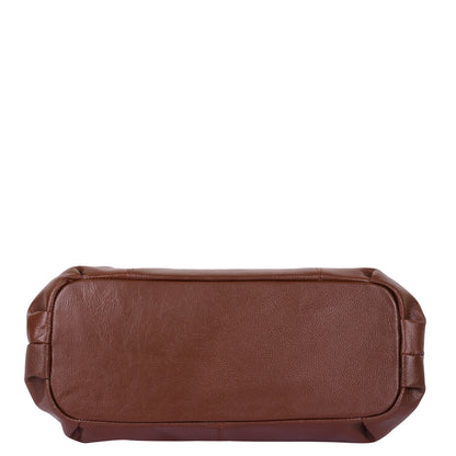 Wholesale Brown Genuine Leather Satchel Shoulder Bag For Women | Daily Use, Travel, Trips