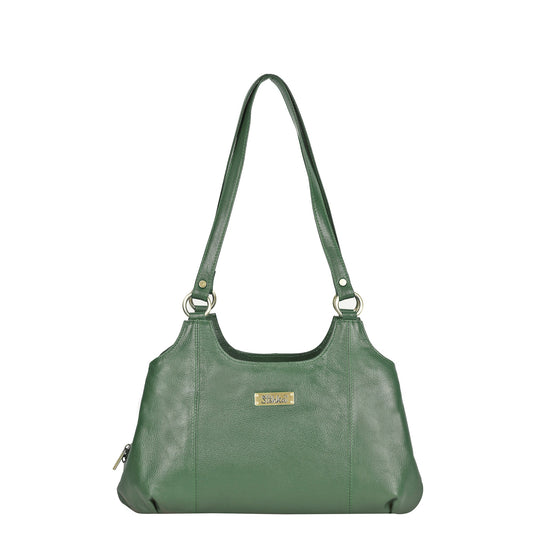 Olive Genuine Leather Satchel Handbag Wholesale for Women – Shoulder Tote Handbag