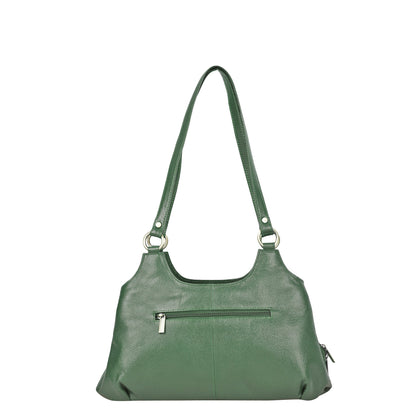 Olive Genuine Leather Satchel Handbag Wholesale for Women – Shoulder Tote Handbag