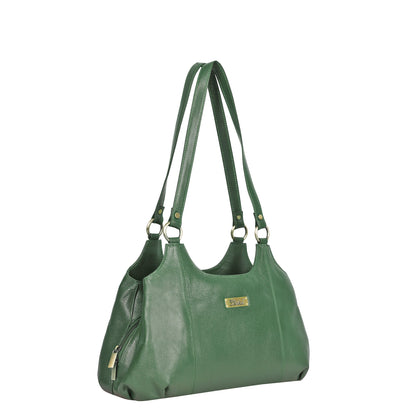 Olive Genuine Leather Satchel Handbag Wholesale for Women – Shoulder Tote Handbag