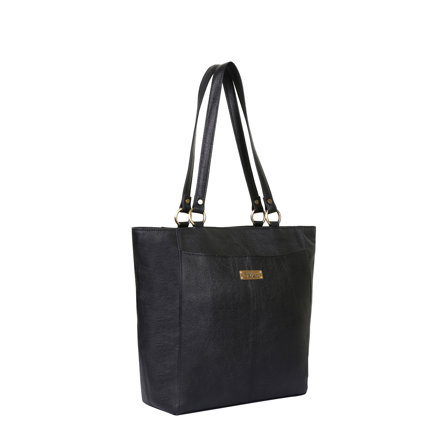 Black Genuine Leather Tote Shoulder Bag Wholesale for Women | Daily Use