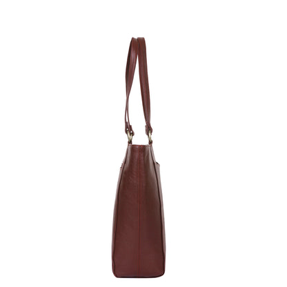 Brown Genuine Leather Tote Shoulder Bag Wholesale for Women | Daily Use