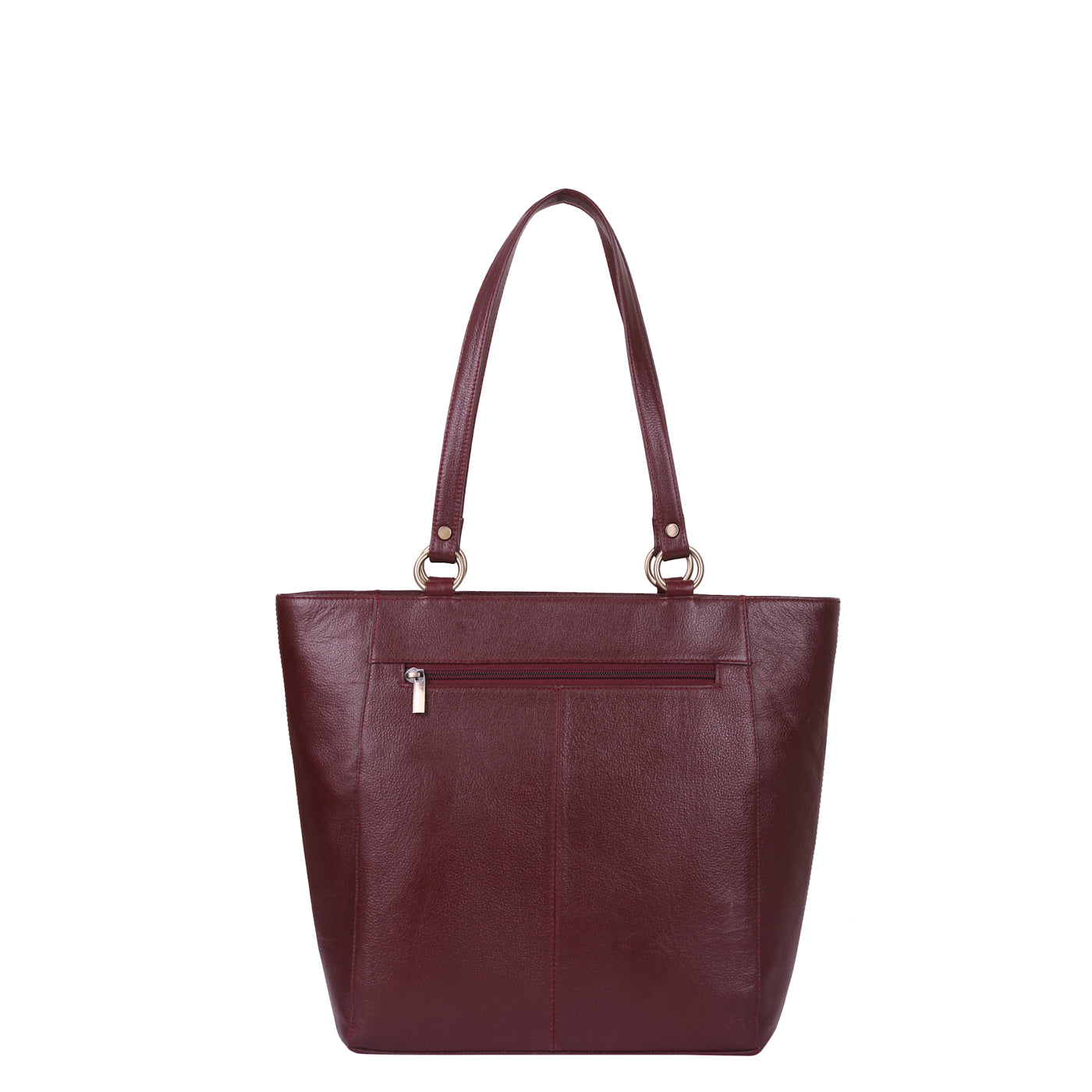 Cherry Red Genuine Leather Tote Shoulder  Bag Wholesale for Women | Daily Use
