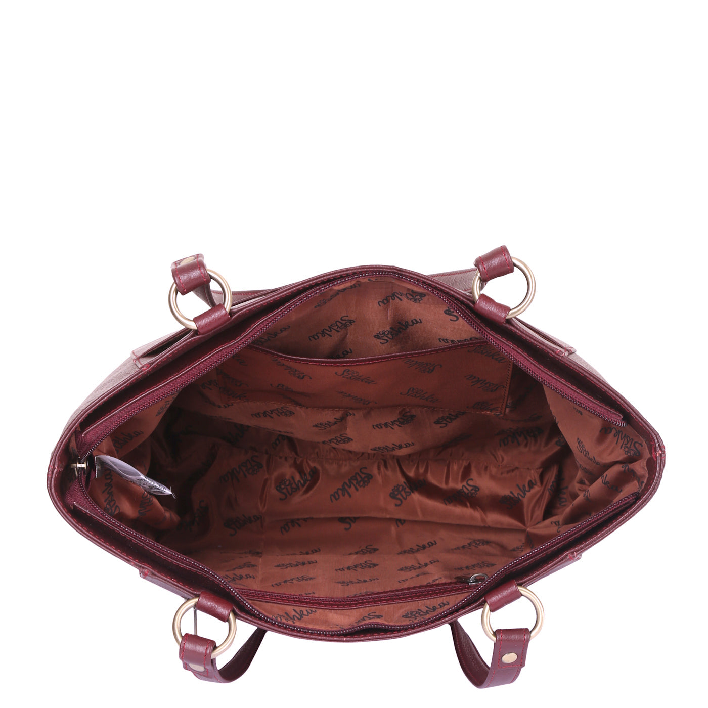 Cherry Red Genuine Leather Tote Shoulder  Bag Wholesale for Women | Daily Use