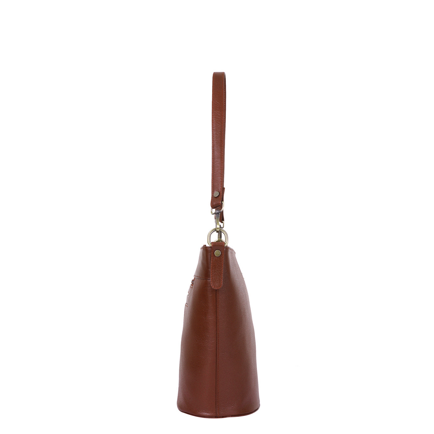 Brown Genuine Leather Bucket Hobo Bag Wholesale for Women – Shoulder Tote Purse